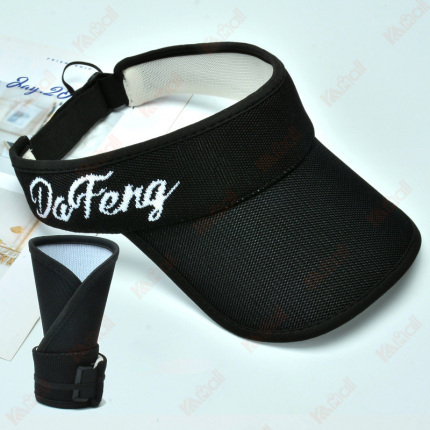 polyester sports sun visor hat